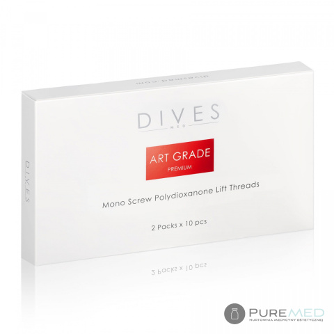 DIVES MED Art. Grade Premium NICI PDO MONO SCREW dedykowane do poprawy elastyczności skóry twarzy, szyi i dekoltu, lifting brwi