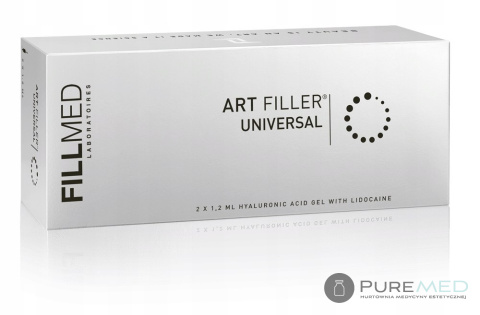 Wypełniacz, kwas hialuronowy z lidokainą, ze znieczuleniem, do głębokich zmarszczek. Fillmed Filorga Art Filler Universal 1,2 ml