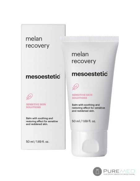 Mesoestetic melan recovery kojący krem do twarzy, balsam, opatrunek pozabiegowy, skóra wrażliwa i sucha, uspokaja i regeneruje
