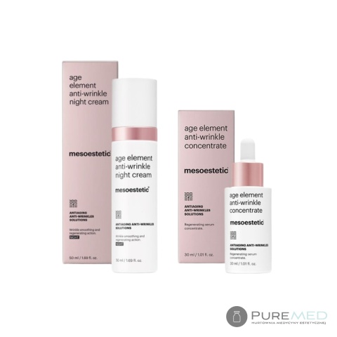 Mesoestetic Age Element Anti-Wrinkle Night Duo | Anti-Wrinkle Night Cream + Anti-Wrinkle Concentrate