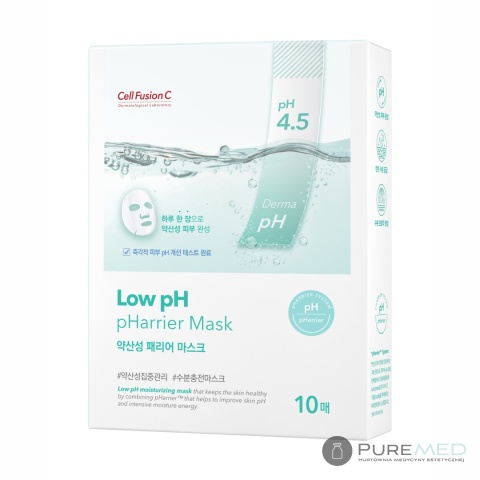 Cell Fusion C Low pH pHarrier Mask – Maska w płacie głęboko nawilżająca 25 g x 10 szt