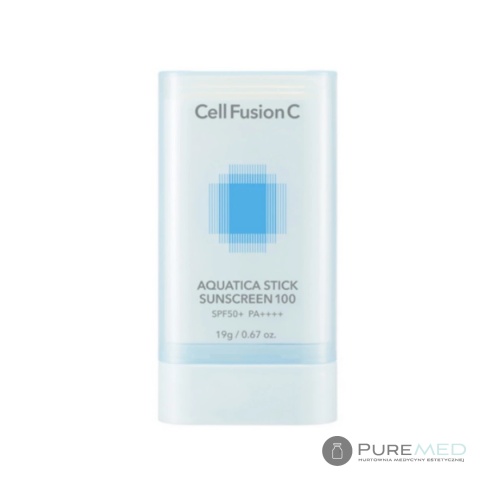 Cell Fusion C Aquatica Stick Sunscreen SPF 50+/PA++++ – Sztyft przeciwsłoneczny dla skóry suchej i wrażliwej 19 g 