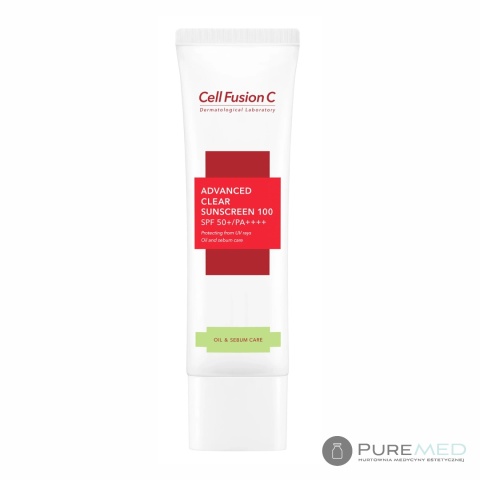 Cell Fusion C Advanced Clear Sunscreen SPF50+/PA++++ – Krem równoważący dla skóry tłustej i trądzikowej 50 ml
