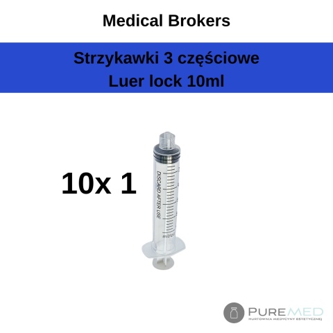 Luer lock syringes 10ml 10 pcs